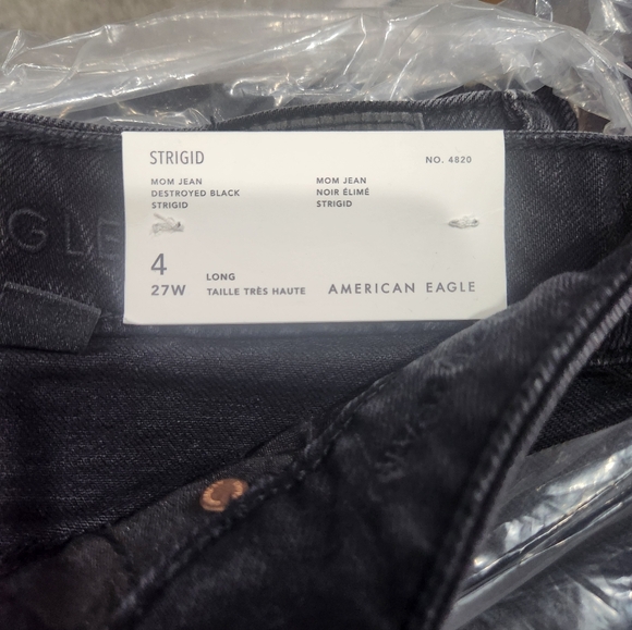 American Eagle Outfitters Black Straight Leg Jeans - Picture 9 of 11